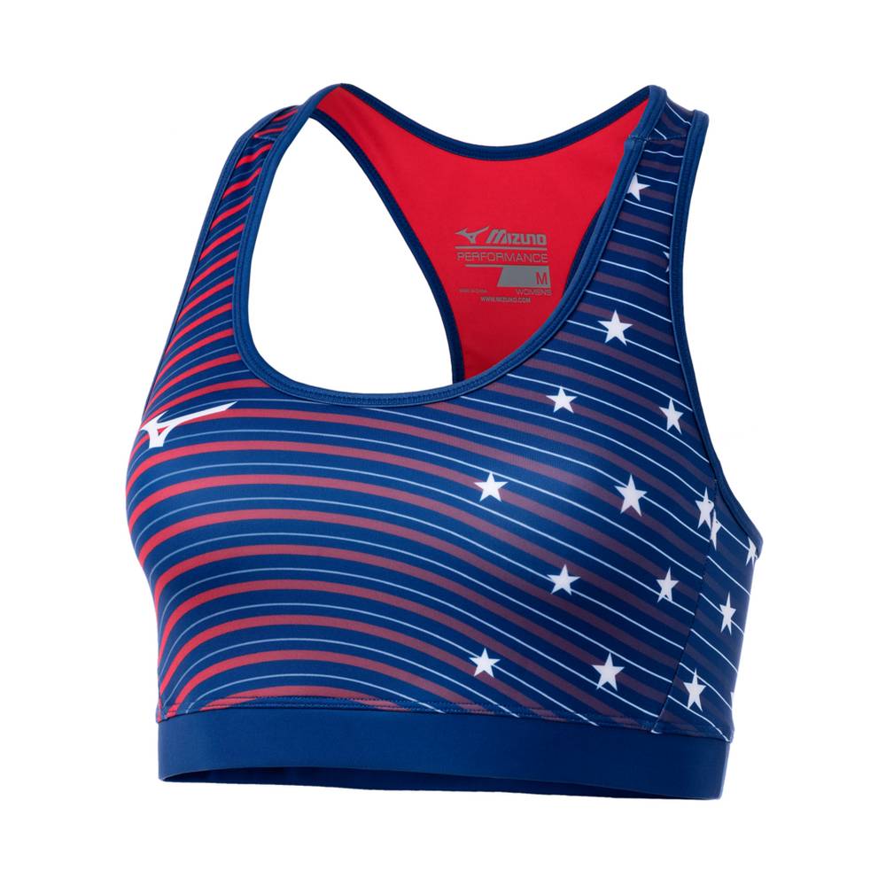 Reggiseno Sportivo Mizuno Patriotic Donna - Blu Marino - 50786-FLOQ